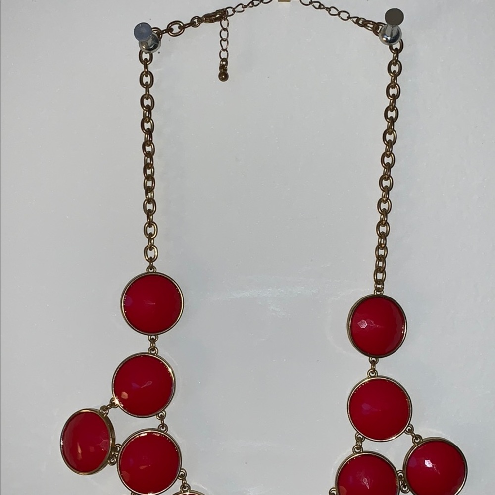 Red Rounds Necklace - Picture 4 of 4